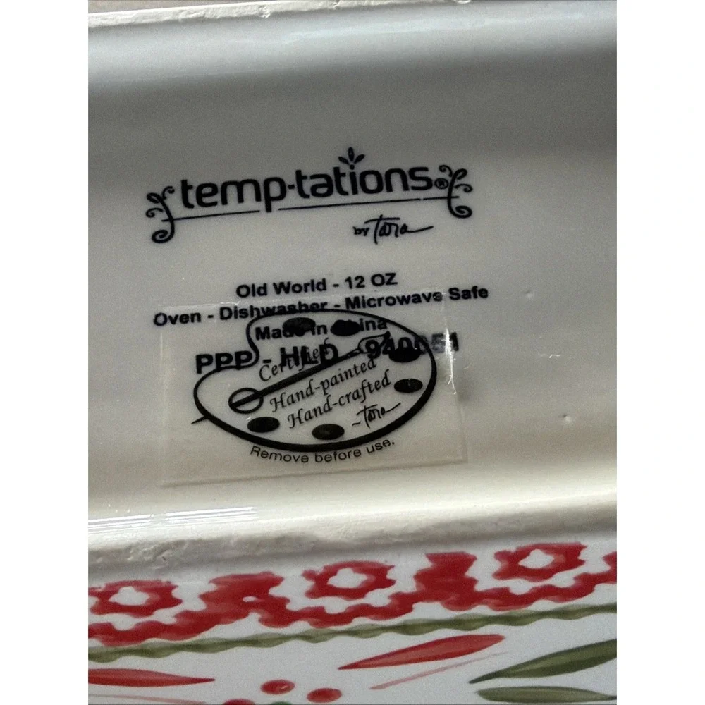 Temptations By Tara Christmas Holiday Gift 12oz Baking Mini Loaf Pan